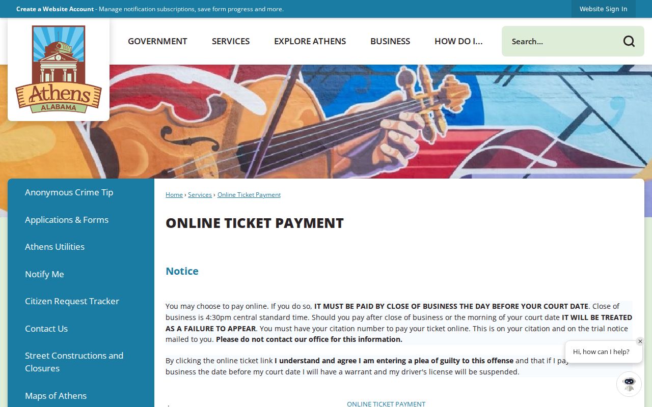 Athens municipal ticket payment record channel
