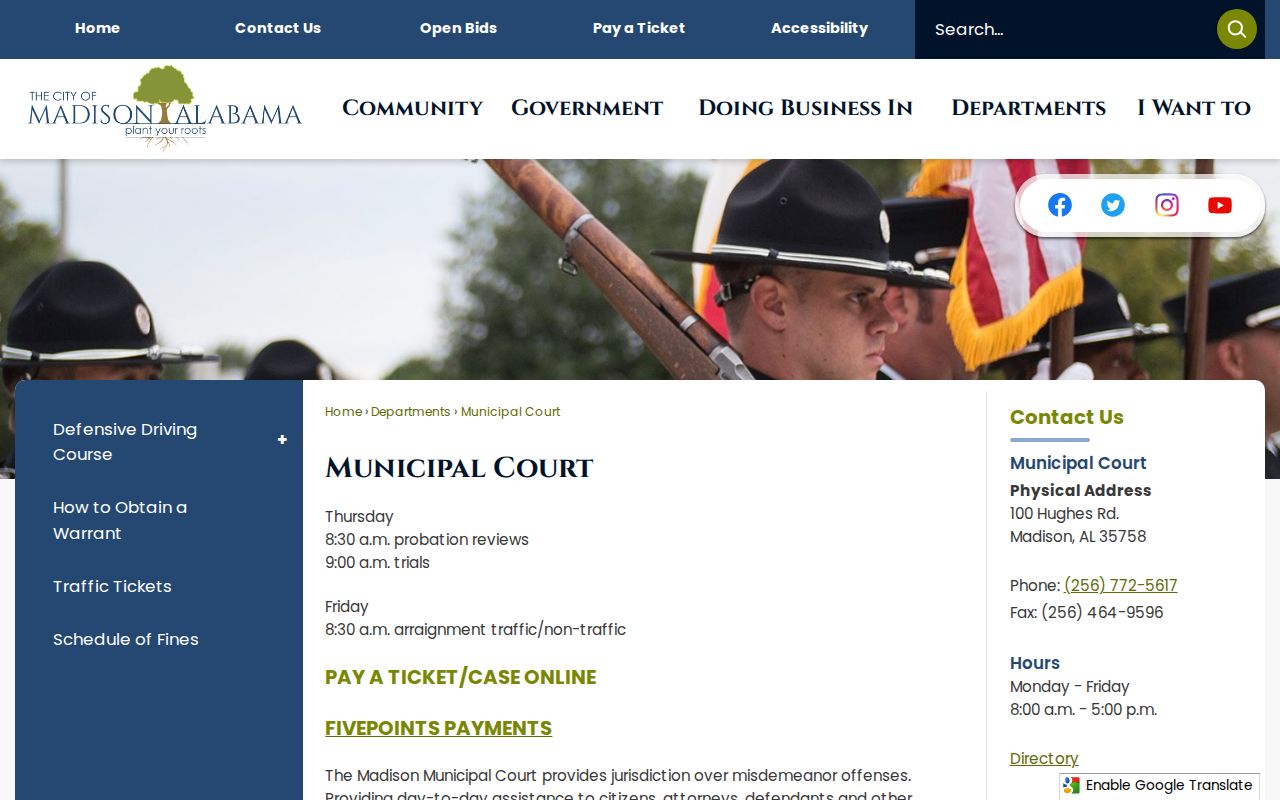 Madison municipal court criminal records